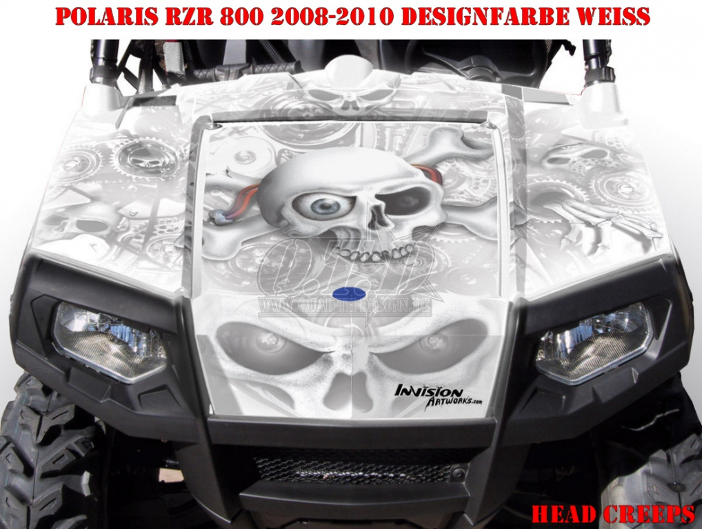 Head Creeps Weiß für Polaris RZR 800/800 S - 2006-2010